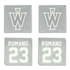 Illinois Wesleyan University Volleyball Stone Coaster (4 Pack)  - #23 Javier Romano