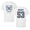 Butler University Football White Performance Tee - #53 Otto Weight