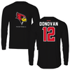 Illinois State University Football Black Mascot Long Sleeve - #12 Tommy Donovan