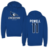 Creighton University Soccer Blue Hoodie - #11 Tejia Powell