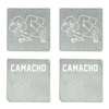 Dickinson State University Wrestling Stone Coaster (4 Pack)  - Juan Camacho