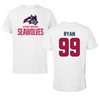 Stony Brook University Lacrosse White Tee - #99 Colleen Ryan