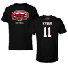 Jacksonville State University Softball Black Tee - #11 Makalyn Kyser