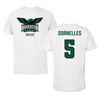 Northeastern State University Soccer White Tee - #5 Davi Dornelles