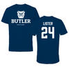 Butler University Soccer Navy Tee - #24 Leila Lister