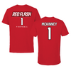 Saint Francis University (Pennsylvania) Football Red Tee - #1 Casey McKinney