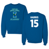 Texas A&M University-Corpus Christi Baseball Blue Islanders Crewneck - #15 Jared Harris