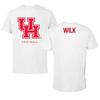 University of Houston Football White Performance Tee - Teagan Wilk