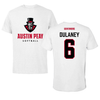 Austin Peay State University Softball White Performance Tee - #6 Ashlyn Dulaney