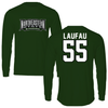 Northeastern State University Football Forest Green Block Performance Tee - #55 Toatasi Laufau