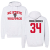 North Carolina State University Basketball Gray Hoodie - #34 Ben Middlebrooks