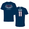 Florida Atlantic University Baseball Navy Jersey Performance Tee - #11 Patrick Ward