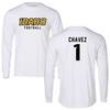 University of Idaho Football White Idaho Performance Long Sleeve - #1 Ricardo Chavez