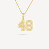 Gold Presidents Pendant and Chain - #48 Justin Abraham