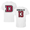 Dean College Football White Tee - #13 Joseph Gonzalez