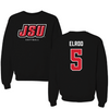 Jacksonville State University Softball Black Block Crewneck - #5 Emma Elrod