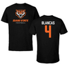 Idaho State University Football Black Tee - #4 Aaron Blancas