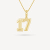 Gold Presidents Pendant and Chain - #17 JC Wilburn