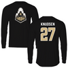 Purdue University Soccer Black Performance Long Sleeve - #27 Riley Knudsen