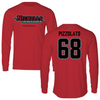 Nicholls State University Football Red Colonial Long Sleeve - #68 Robbie Pizzolato