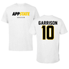 Appalachian State University Soccer White Performance Tee - #10 Ellie Garrison