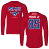 Southern Methodist University Football Red Long Sleeve - #85 Adam Moore Jr
