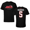 Jacksonville State University Football Black JSU Tee - #5 Reginald Hughes