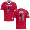 Stony Brook University Red Football Jersey - #71 James Glamos