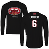 Jacksonville State University Football Black Gamecocks Long Sleeve - #6 Carter Lambert