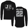 Jackson State University Baseball Black Performance Long Sleeve - #22 Isaiah Williams