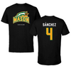 George Mason University Soccer Black Mason Tee - #4 Javi Sánchez