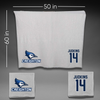 Creighton University Soccer Gray Blanket - #14 Alyssa Judkins