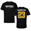 West Virginia State University Basketball Black Performance Tee - #23 Shelby Harmeyer