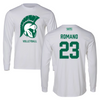 Illinois Wesleyan University Volleyball White Long Sleeve - #23 Javier Romano