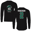 Northeastern State University Football Black Performance Long Sleeve - #2 Deuce Roberson