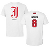 Jacksonville State University Football White Performance Tee - #8 Geimere Latimer