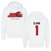 Jacksonville State University Basketball White JSU Hoodie - #1 Quincy Clark