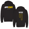 Appalachian State University Soccer Black Hoodie - #4 Izzi Wood