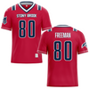 Stony Brook University Red Football Jersey - #80 Jayce Freeman