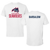 Stony Brook University TF and XC White Tee - Logan Barsalow