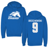 University of Alabama in Huntsville Soccer Blue Hoodie - #9 Oli Orzechowski