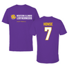 Western Illinois University Softball Purple Tee - #7 Sophia Honse