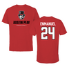 Austin Peay State University Basketball Red Mascot Tee - #24 Hansel Enmanuel