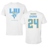 Long Island University Lacrosse White Performance Tee - #24 Tara Babnik