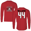 Miami University (Ohio) Football Red Battle for the Victory Bell Performance Long Sleeve - #44 Cameron Williams