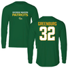 George Mason University Basketball Green Long Sleeve - #32 Page Greenburg