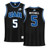 University of Alabama in Huntsville Black Basketball Jersey - #5 Jayden Mitchell