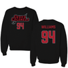 Nicholls State University Football Black Jersey Crewneck - #94 Nick Williams