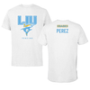 Long Island University Fencing White Performance Tee - Francesca Perez