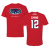 Florida Atlantic University Softball Red Jersey Performance Tee - #12 Izabella Cimino